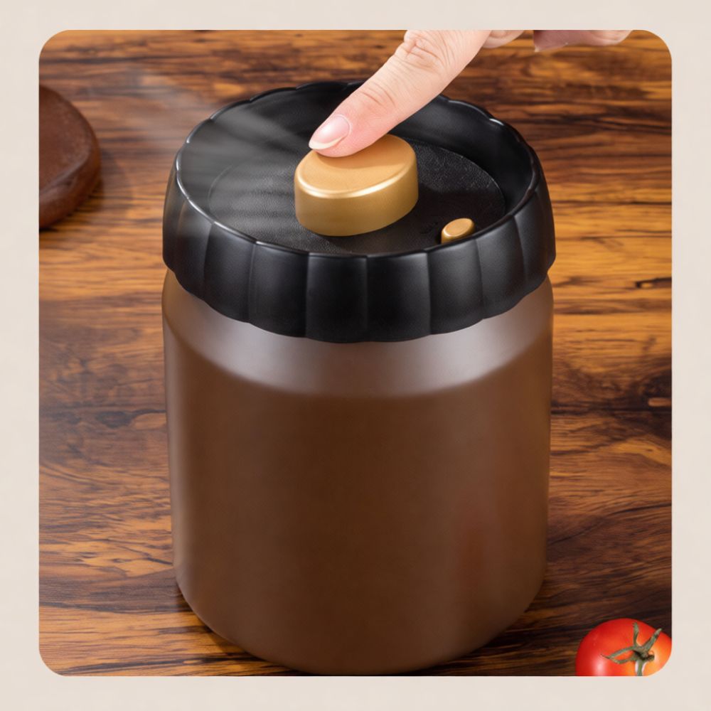 Food Storage Vacuum - Vacuum Sealed Coffee Bean Storage Canister