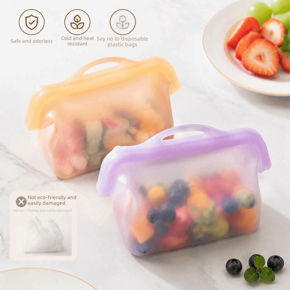 Food Storage Temperature - Leak Proof Silicone Food Storage Bags