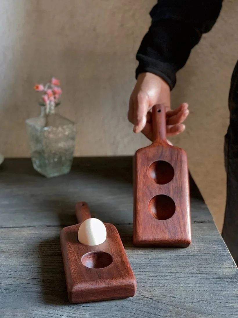 Food Storage For Restaurant - Handmade Wood Egg Tray Vintage Restaurant