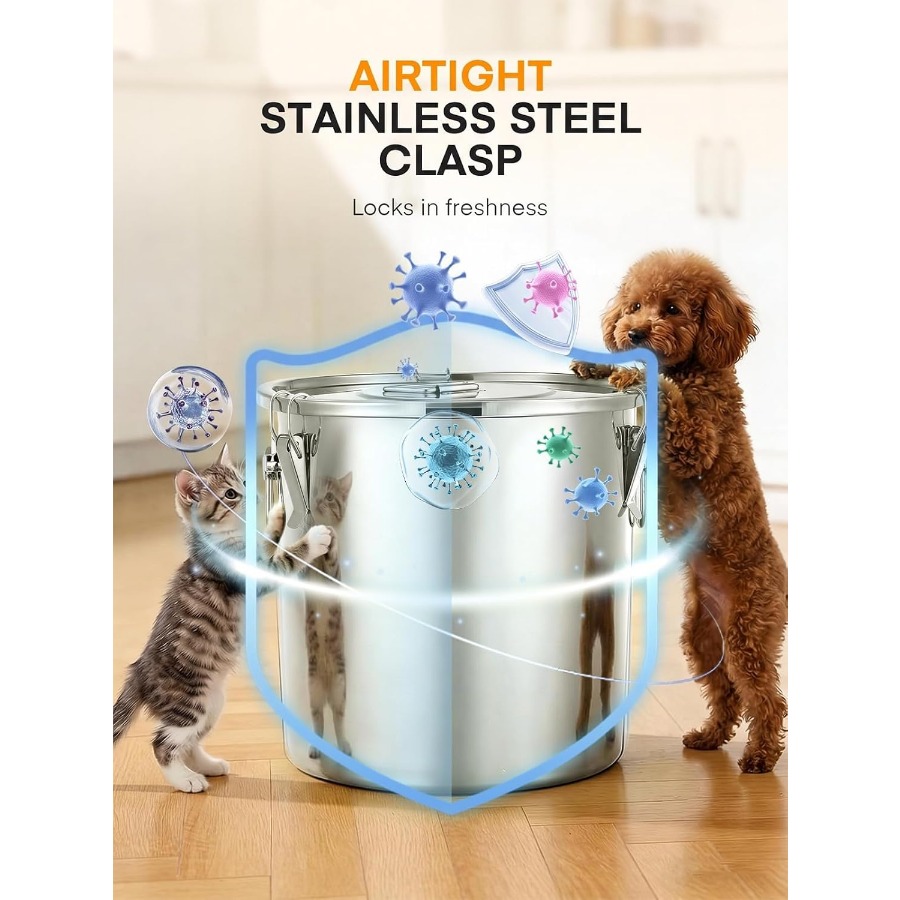 35LBS Airtight Stainless Steel - Food Storage Airtight ulasan dan harga