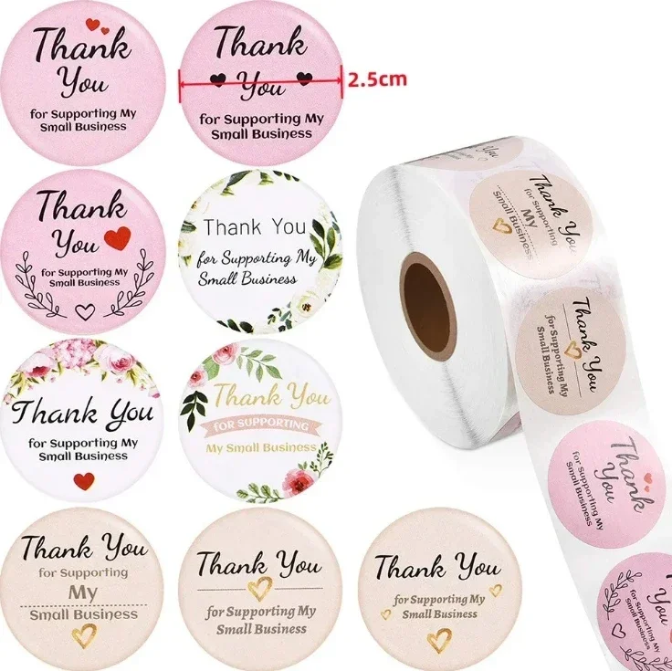 500Pcs Roll Flowers Blank Labe - Food Storage Year Supply ulasan dan harga