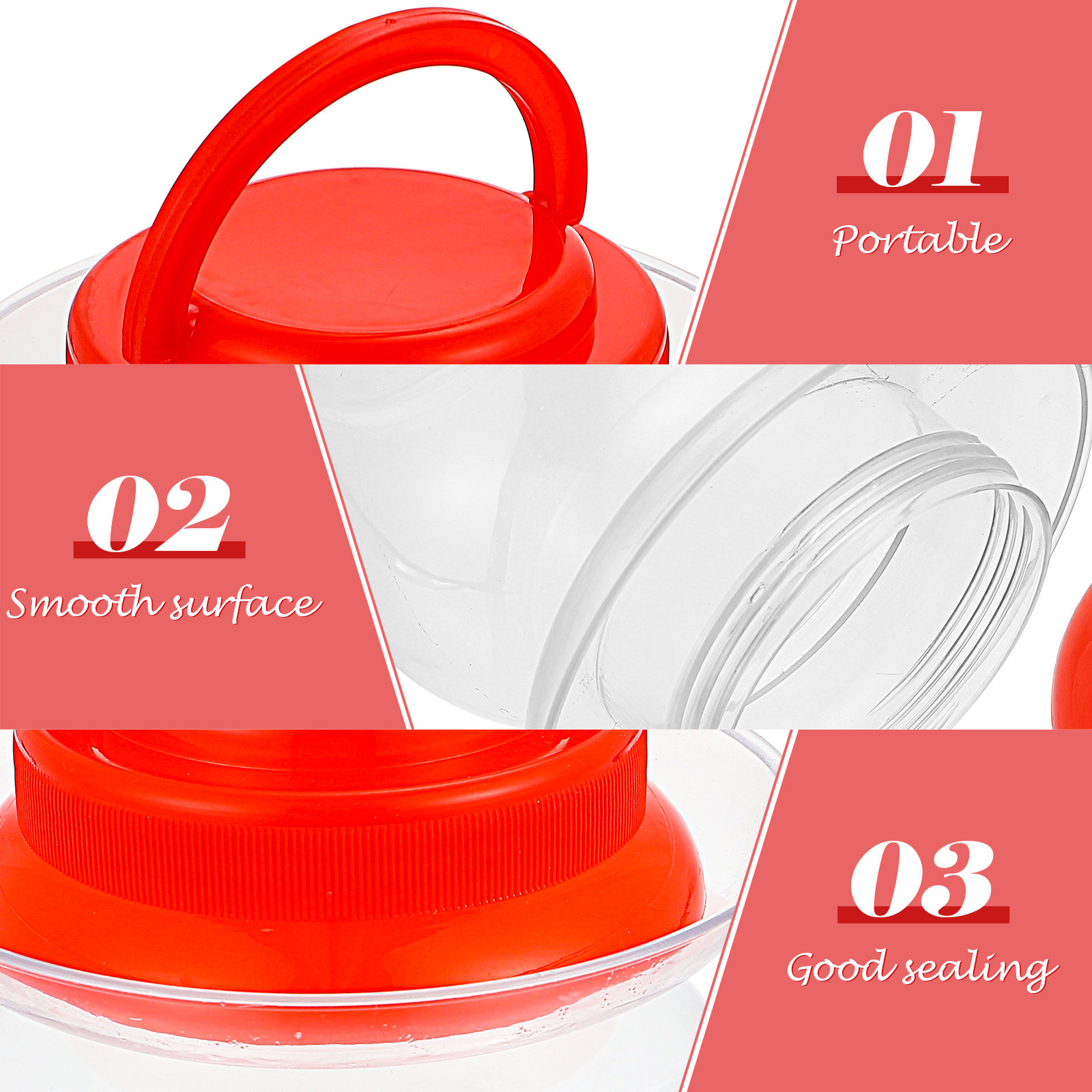 2Pcs Pickle Jar Household Plas - Food Storage Airtight ulasan dan harga