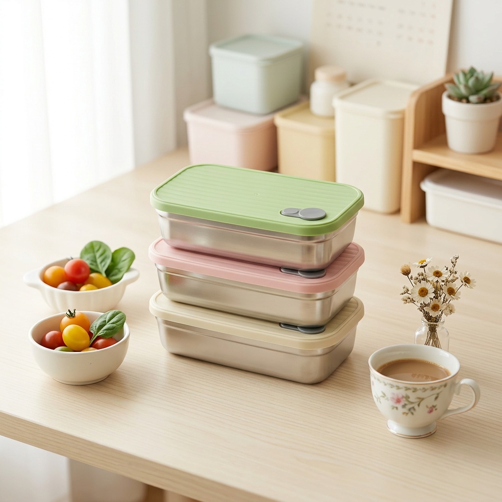 Stainless Steel Bento Box Meta - Food Storage Prep Containers ulasan dan harga