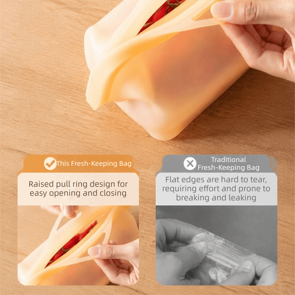 Leak Proof Silicone Food Stora - Food Storage Temperature ulasan dan harga