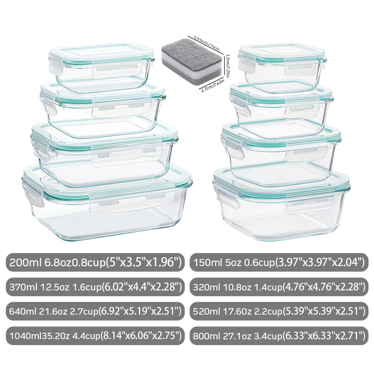 Portable Glass Kitchen Food Co - Food Storage With Glass Lids ulasan dan harga