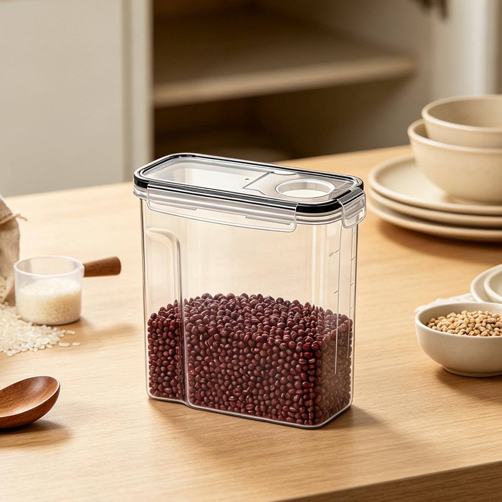 Sealed Grain Dispenser Food St - Food Storage Airtight ulasan dan harga