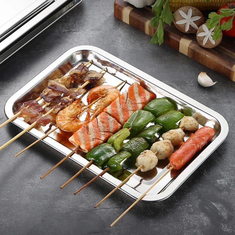 Stainless Steel Barbecue Tea S - Food Storage For Restaurant ulasan dan harga