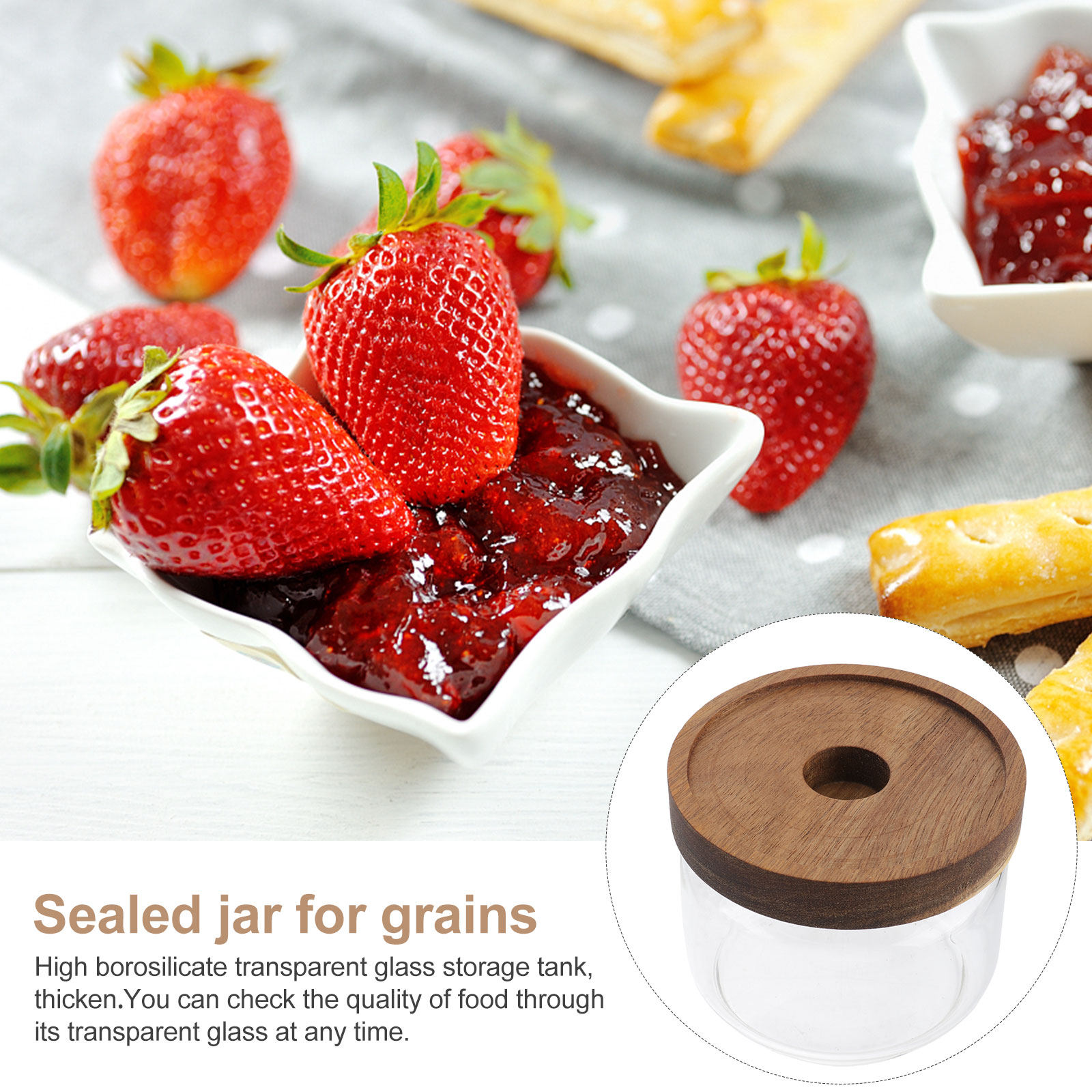 Glass Sealed Food Storage Jars - Food Storage Airtight ulasan dan harga