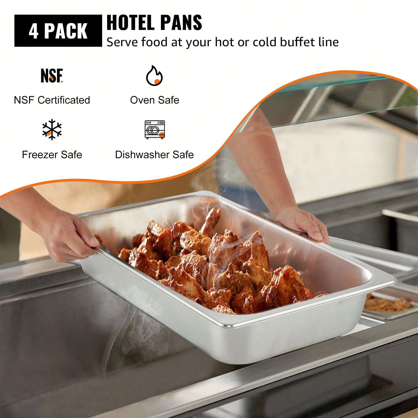 Hotel Pans, 1/6 To Full Size A - Food Storage For Restaurant ulasan dan harga