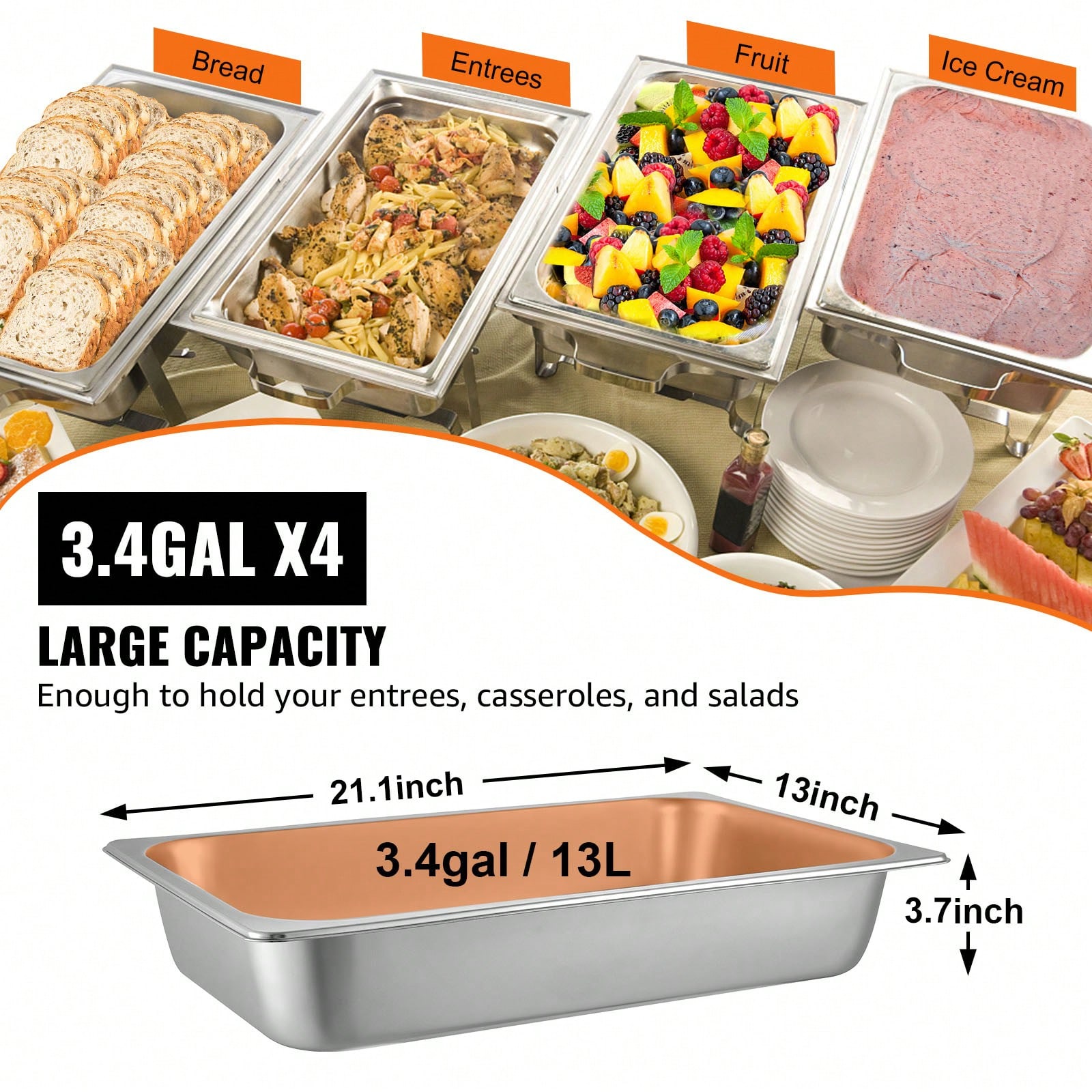 Hotel Pans, 1/6 To Full Size A - Food Storage For Restaurant ulasan dan harga