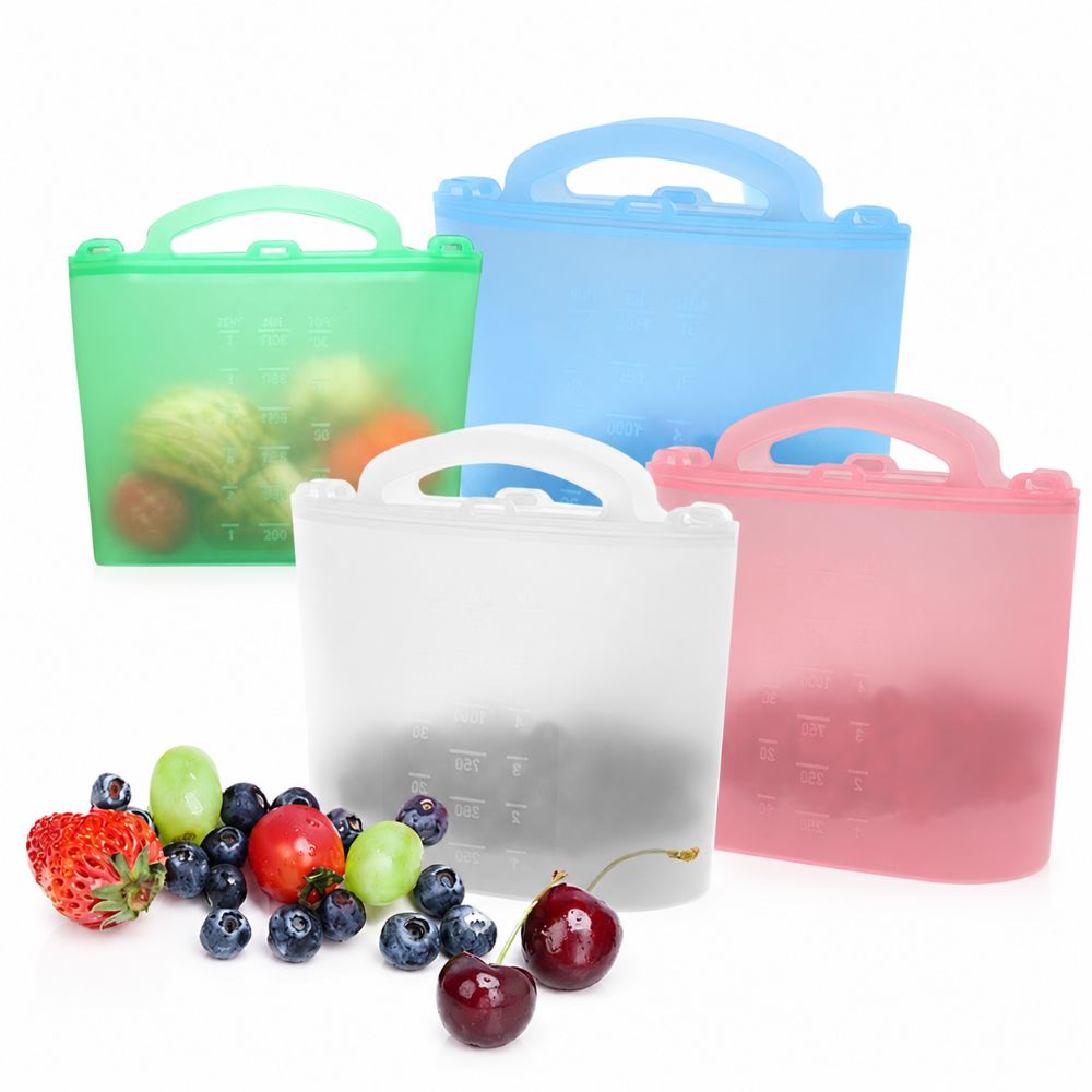 1500ml Food Storage Bags Reusa - Food Storage Temperature ulasan dan harga