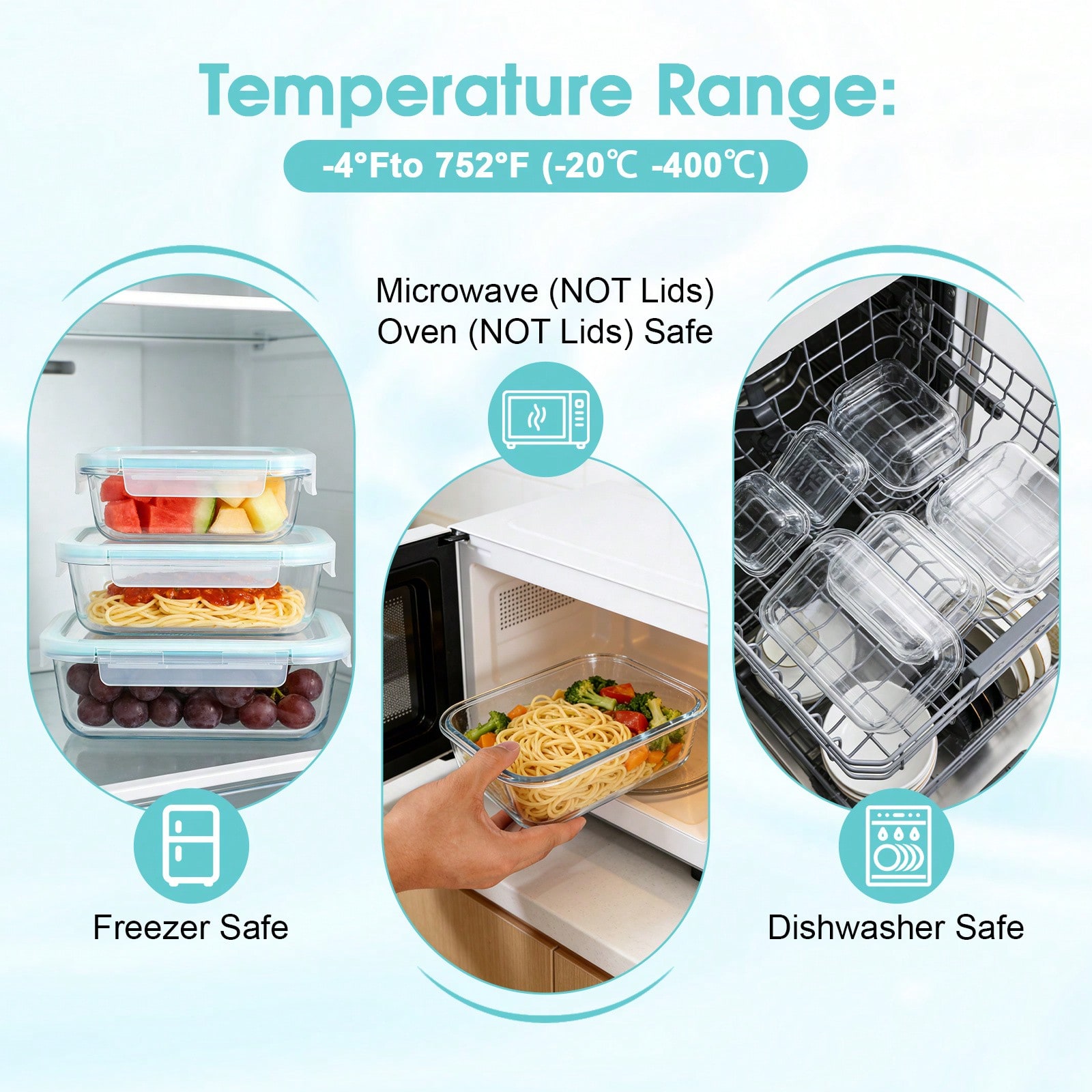 16Sealed Glass Food Storage Co - Food Storage With Glass Lids ulasan dan harga
