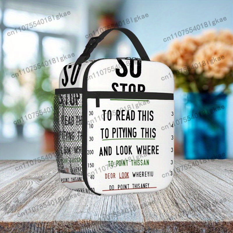 1pc, Eye Chart Humor Printed T - Food Storage Chart ulasan dan harga