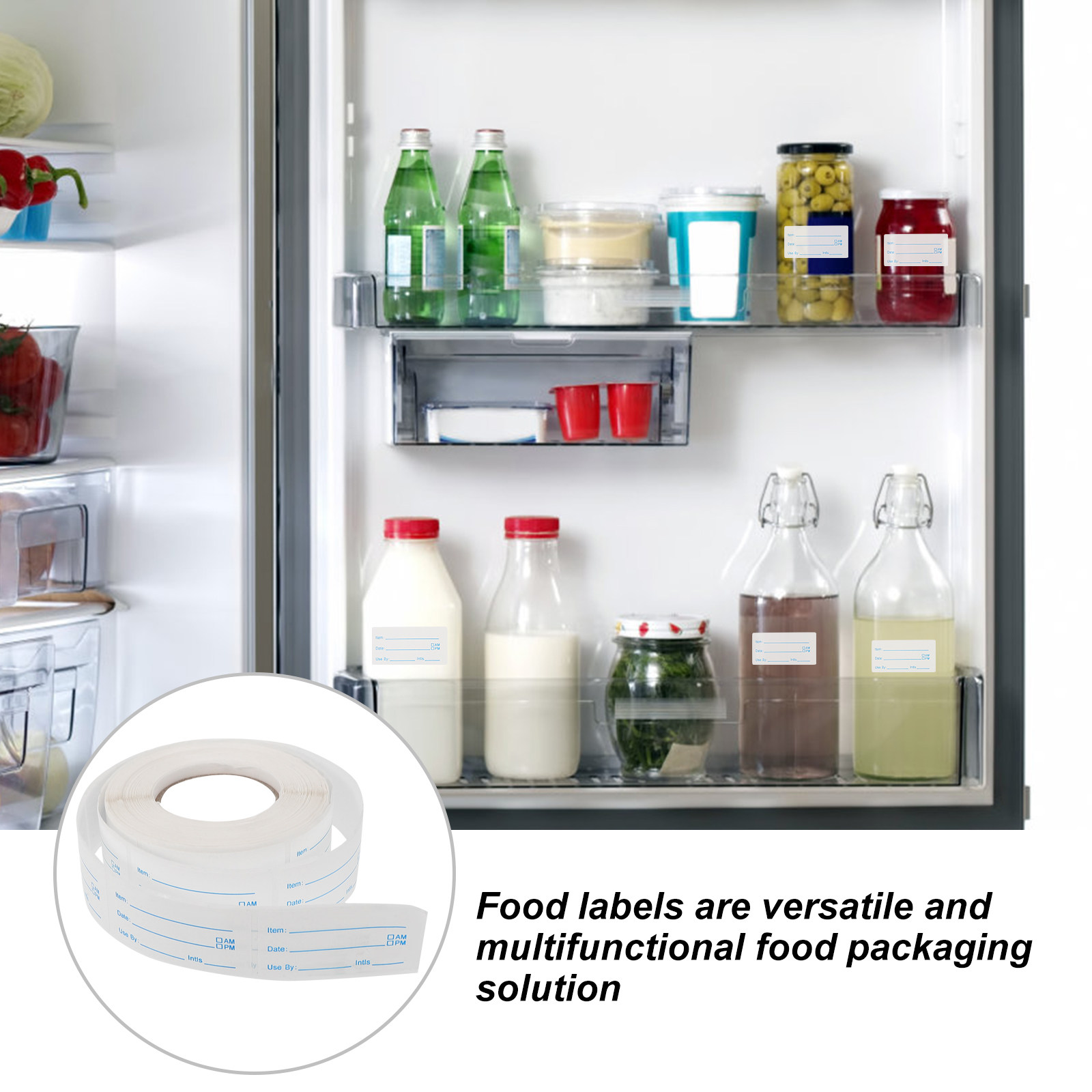 1 Roll Date Labels Stickers Fo - Food Storage For Restaurant ulasan dan harga
