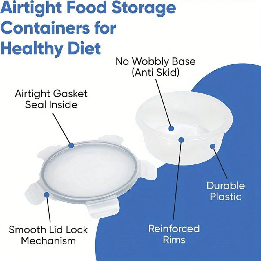 24‑Piece Meal Prep Food Contai - Food Storage Prep Containers ulasan dan harga