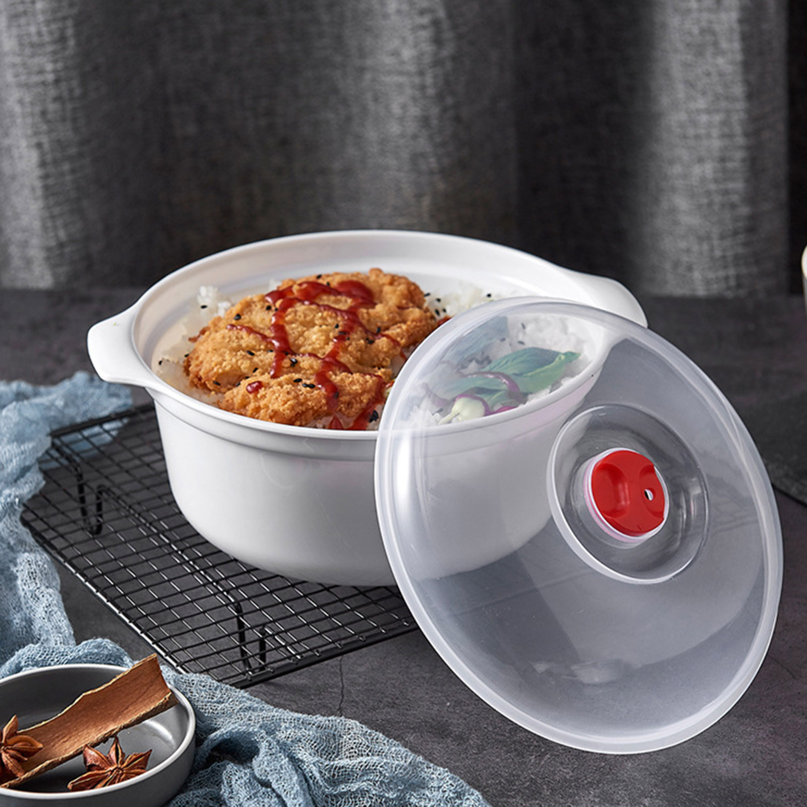 Professional Lunch Box Round F - Food Storage Airtight ulasan dan harga