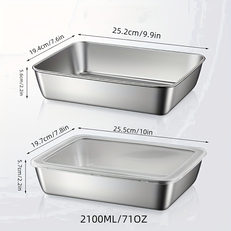 4pcs Stainless Steel Food Stor - Food Storage Prep Containers ulasan dan harga