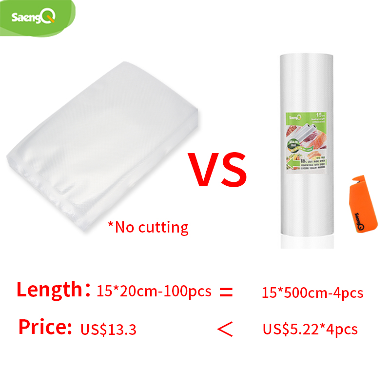 saengQ Kitchen Vacuum Bags for - Food Storage Vacuum ulasan dan harga
