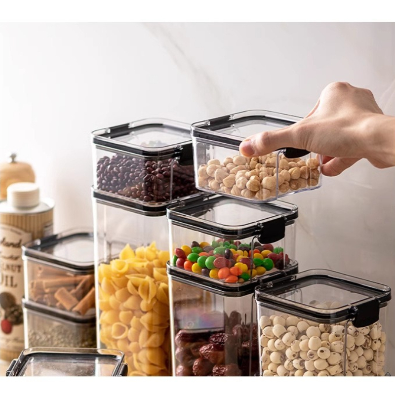 1PC Square Thickened Clear Pla - Food Storage Airtight ulasan dan harga