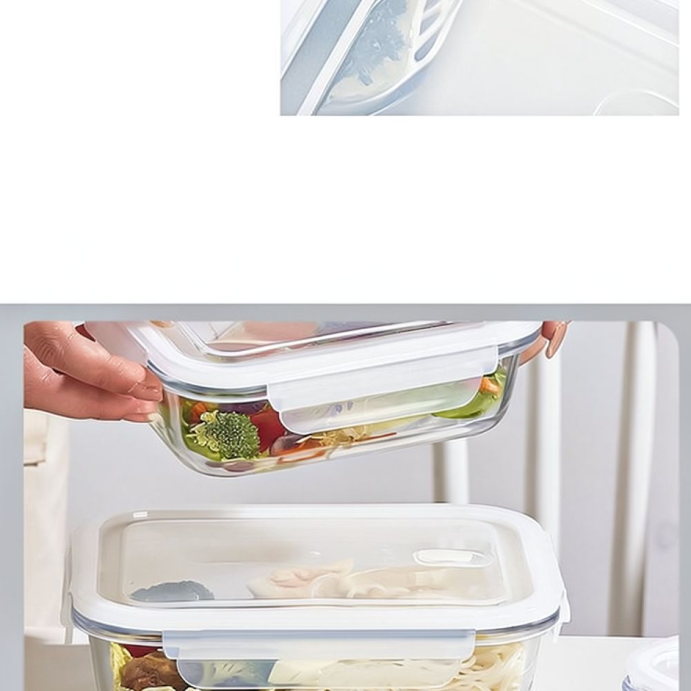 Microwave Safe Glass Bento Lun - Food Storage Prep Containers ulasan dan harga