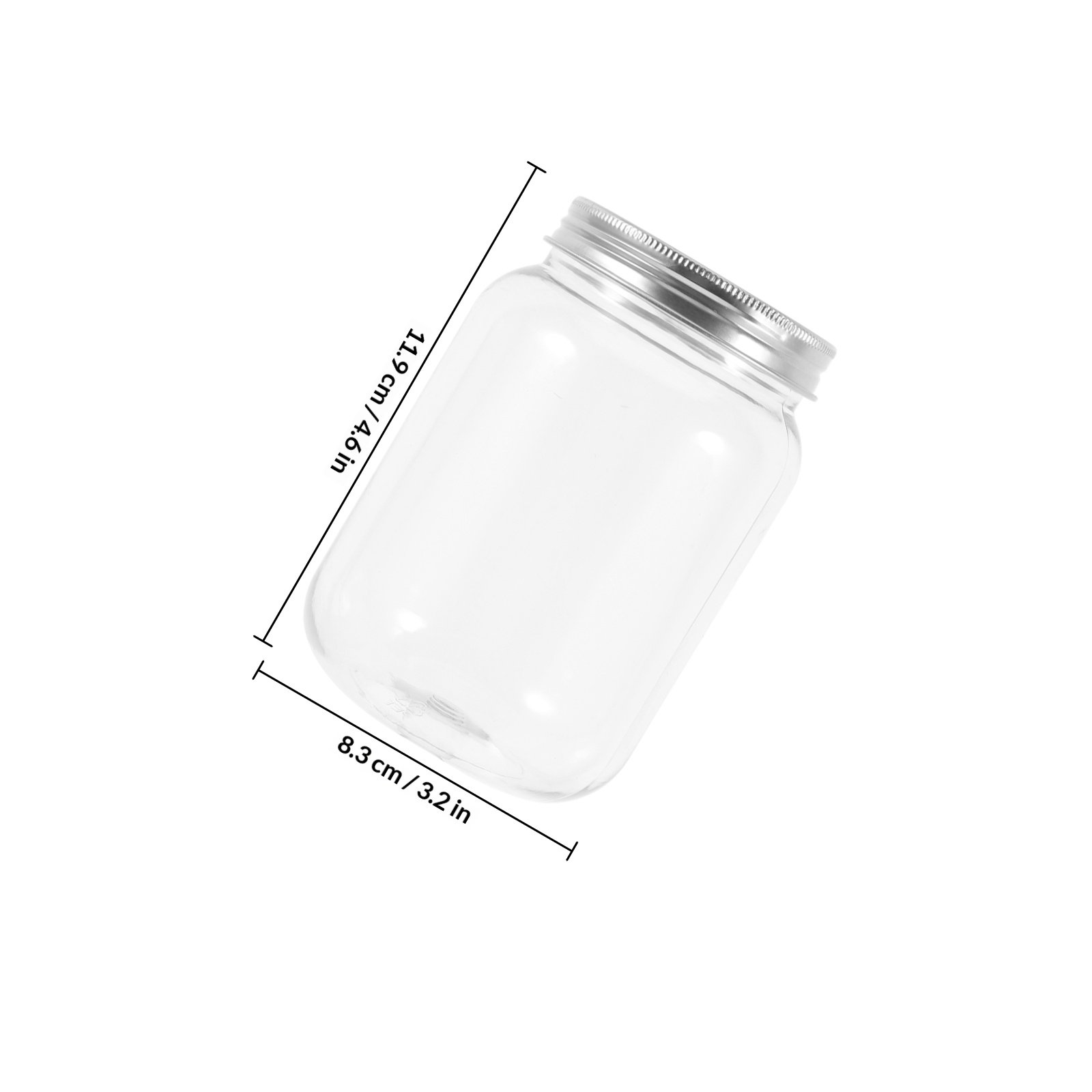 4Pcs Clear Plastic Storage Jar - Food Storage Airtight ulasan dan harga