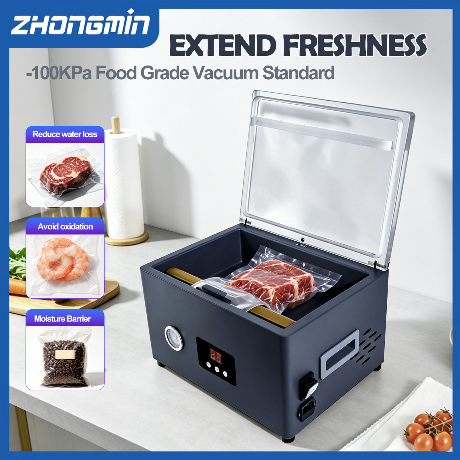 ZM-CVS300 Food Vacuum Sealer M - Food Storage Vacuum ulasan dan harga