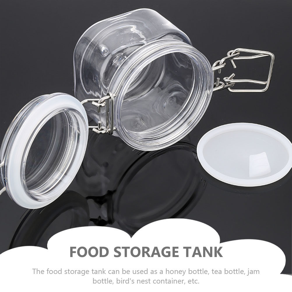 2Pcs Sealed Storage Jars Trans - Food Storage Jars Plastic ulasan dan harga