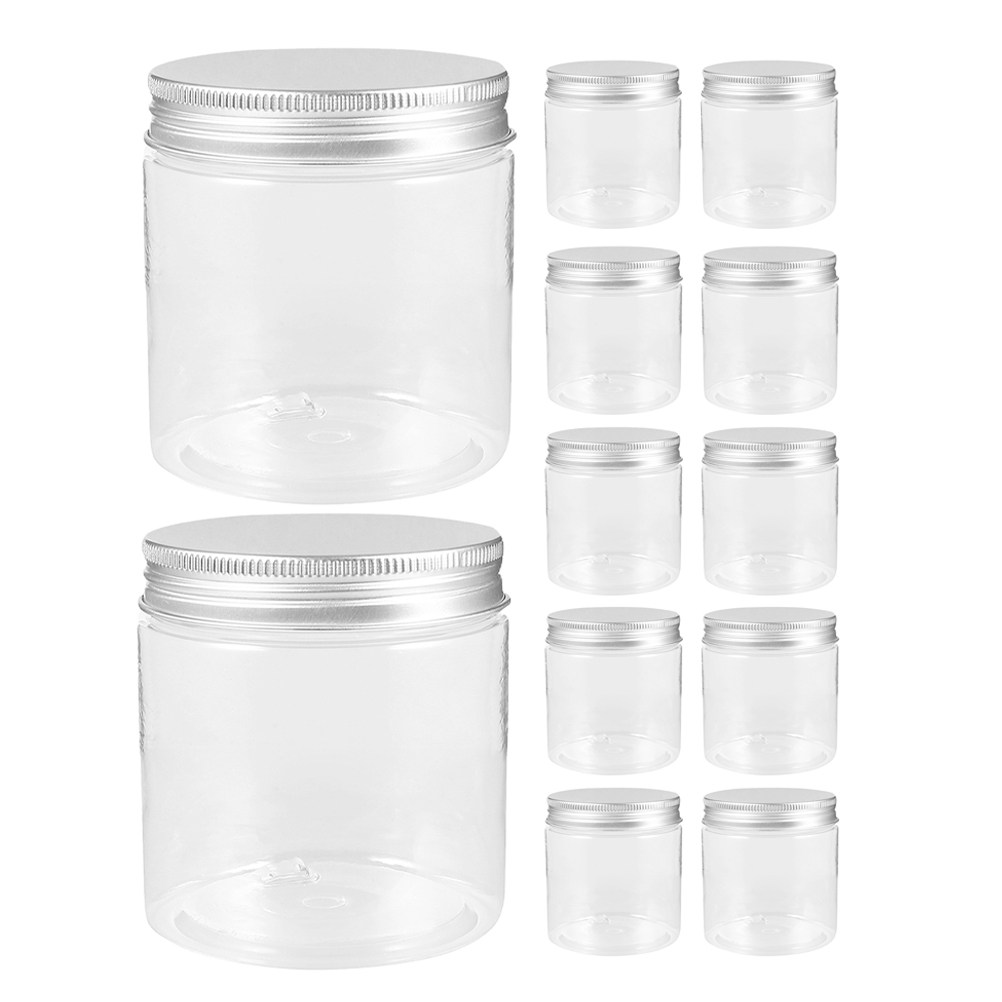 20Pcs Transparent Pet Jars wit - Food Storage Jars Plastic ulasan dan harga