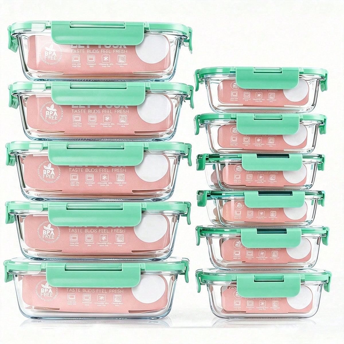 10 Pack Glass Meal Prep Contai - Food Storage Freezer Containers ulasan dan harga