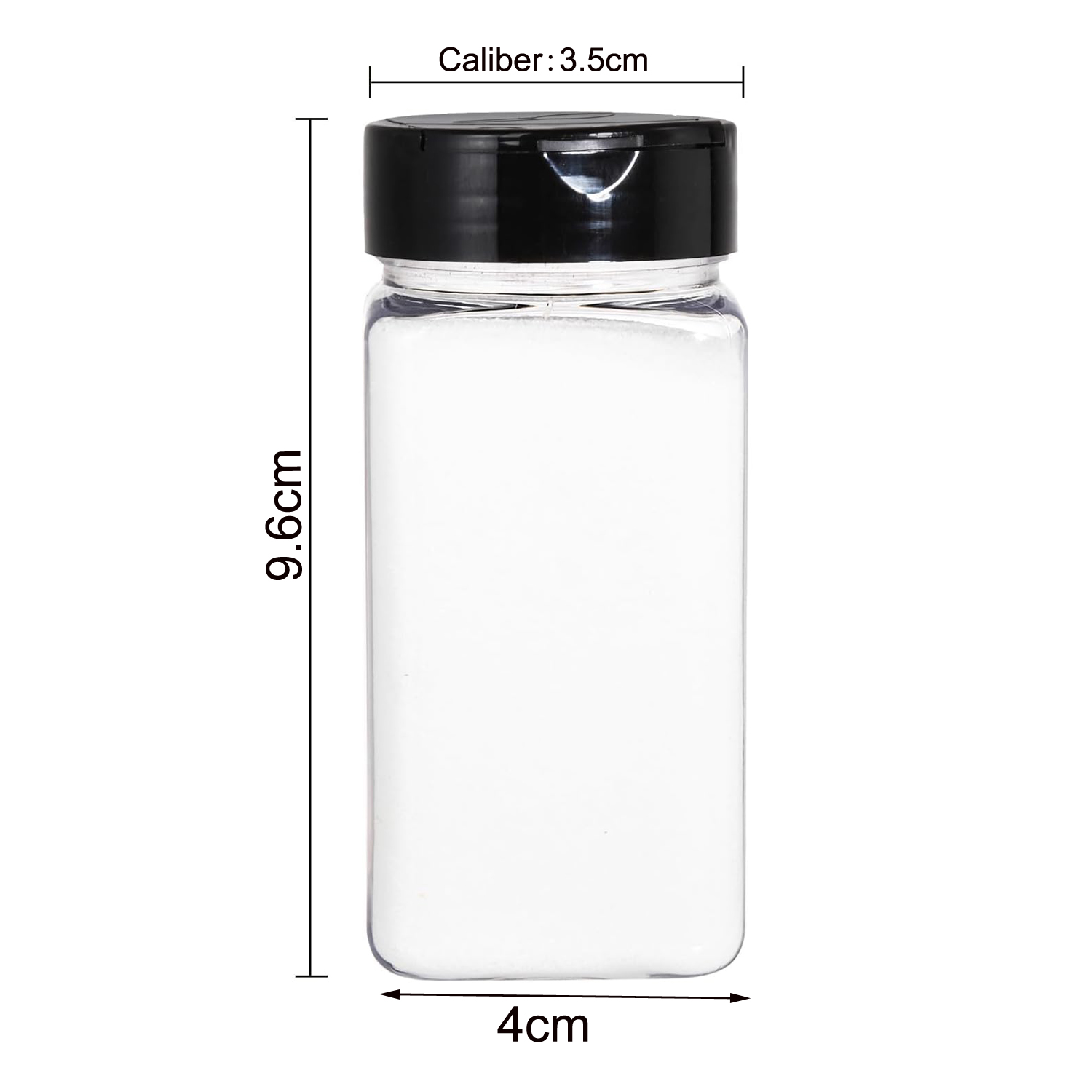Square Large Plastic Spice Jar - Food Storage Jars Plastic ulasan dan harga