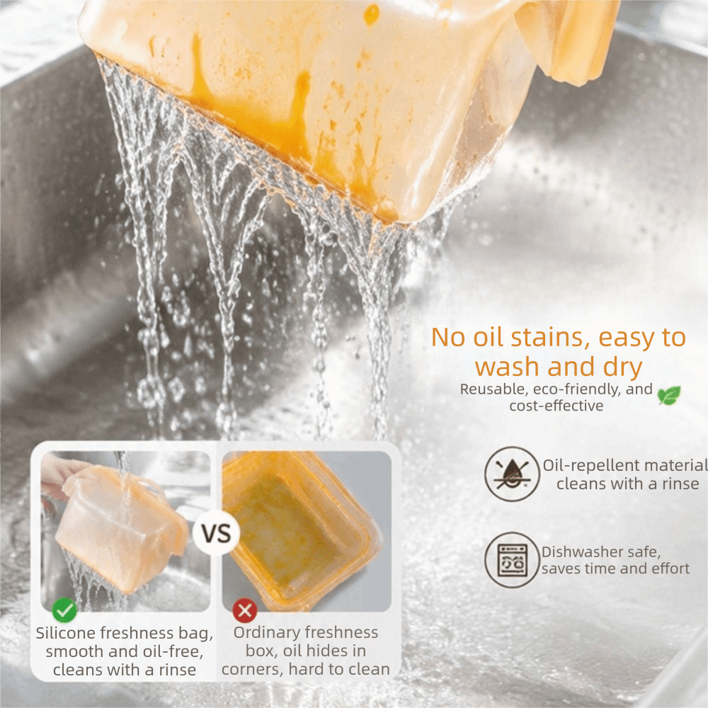 Leak Proof Silicone Food Stora - Food Storage Temperature ulasan dan harga
