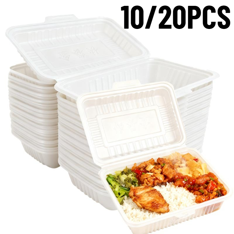 10/20PCS Disposable Lunch Boxe - Food Storage For Restaurant ulasan dan harga